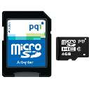 Cartão memória micro sdhc pqi 4gb - R$ 36,99