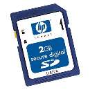 Cartão memória sd 2gb hp - R$ 16,35