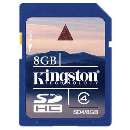 Cartão de memória kingston 8gb sdhc - R$ 24,95
