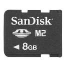 Cartão de memória 8gb m2 sandisk - R$ 53,70