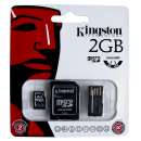 Kit cartão de memória microsd 2gb - R$ 20,91