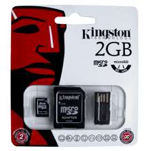 Kit cartão de memória micro sd 2gb 3 em 1 - cartão micro sd, sd e leitor usb
