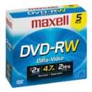 Dvd-rw maxell 4.7gb 120min lacr - R$ 4,49