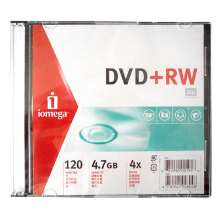 Dvd+rw iomega 4.7gb 120min 4x