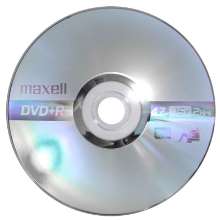Dvd+r maxell 4.7gb 120min 16x