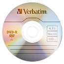 Dvd-r 4,7gb 16x verbatim - R$ 1,14