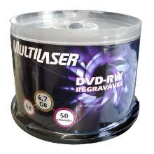 Dvd-rw multilaser 4.7gb 120min 1x-4x