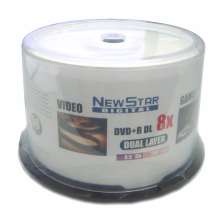 Dvd+r dual layer printable full hub 8,5gb 8x new star