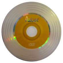 Dvd-r aztec vinil amarelo 4.7gb / 120 min 8x