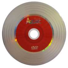 Dvd-r aztec vinil vermelho 4.7gb / 120 min 8x