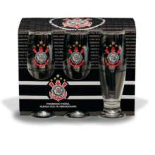 Kit de 6 copos 300ml cerveja munich corinthians