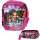 Mochila escolar city girl rosa + estojo - R$ 26,23