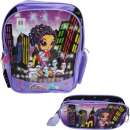 Mochila escolar city girl + estojo - R$ 26,23