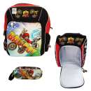 Mochila escolar bike boy vermelha - R$ 32,20