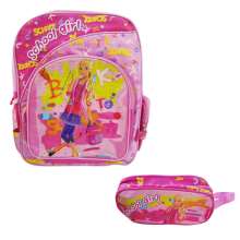 Mochila escolar school girl rosa + estojo