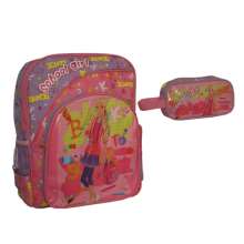 Mochila escolar school girl roxo + estojo