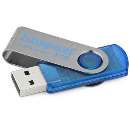 Pen drive kingston ciano 8gb 101 - R$ 80,60