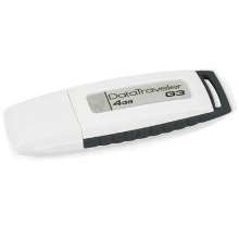 Pen drive 4gb kingston datatraveler g3 cinza
