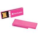 Pen drive 4gb clip-it verbatim rosa - R$ 29,90