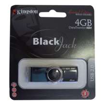 Pen drive 4gb datatraveler 101 g2, black jack kingston