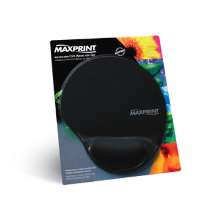 Mousepad preto c/ apoio em gel maxprint