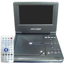 Dvd player portátil preto c/ lcd 7