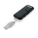 Hub usb slim 2.0 preto 4 portas USB - R$ 22,90