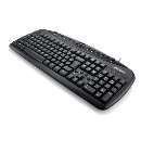 Teclado super multimídia preto usb - R$ 21,30
