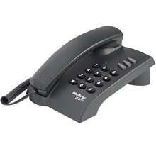 Telefone intelbras pleno com fio preto c/ chave