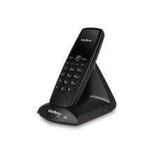 Telefone sem fio preto intelbras 2.4 ghz ts 10
