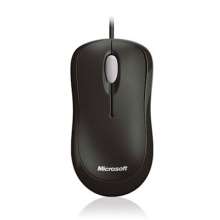 Mouse óptico básico preto usb microsoft