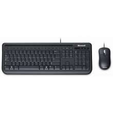 Teclado + mouse microsoft wired 400 preto usb - 5mh-00007