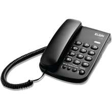 Telefone com fio e chave de bloqueio elgin - tcf 2000