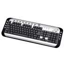 Teclado multimídia ps/2 c3 tech - R$ 23,60