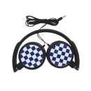 FONE DE OUVIDO XADREZ AZUL. - R$ 12,70