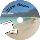 Etiq offset minha viagem cd/dvd - R$ 0,50