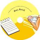 Etiqueta offset meu bebê cd/dvd - R$ 0,28