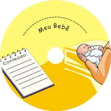 Etiqueta offset meu bebê cd/dvd