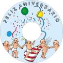 Etiqueta fosco festa no cd - R$ 1,39