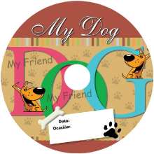 Etiqueta cd/dvd offset my dog 