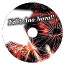 Etiqueta fogos e estrela no cd - R$ 1,05