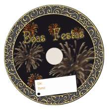 Label offset boas festas cd/dvd