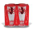 Kit 4 copos cerveja flamengo - R$ 24,50