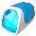 Porta cd/dvd compacto one touch azul c15.060 - R$ 26,99