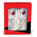 Kit 2 taças champagne flamengo - R$ 24,50