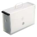 Maleta arquivo delloplast cristal - R$ 44,56