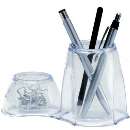 Porta caneta cristal duocolor dello - R$ 4,30