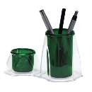 Porta canetas verde duocolor dello - R$ 4,30