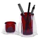 Porta canetas vermelho dello - R$ 4,30