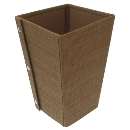 Cesto de lixo marrom dellogift - R$ 18,30